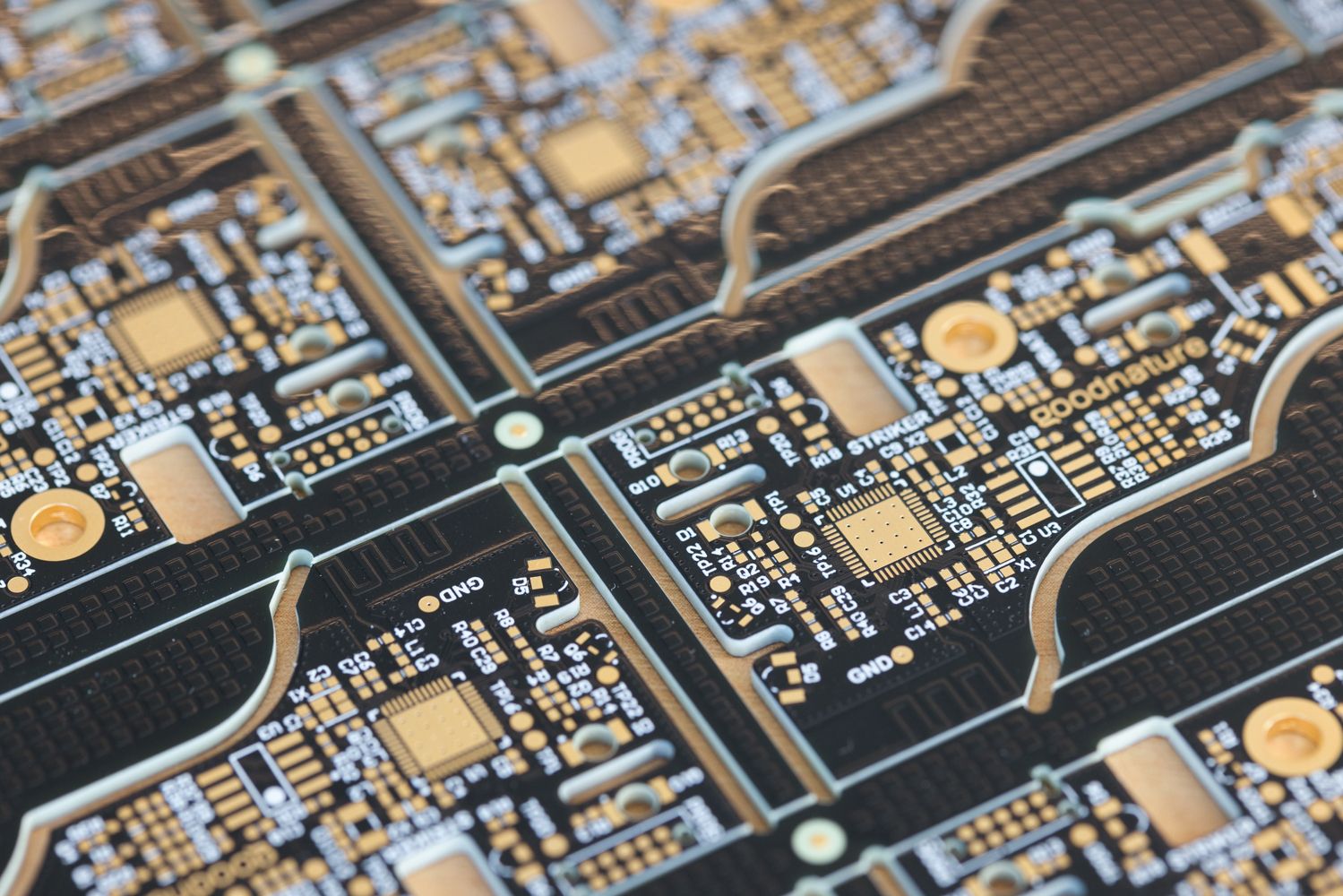 Close-up of the mouse trap PCB